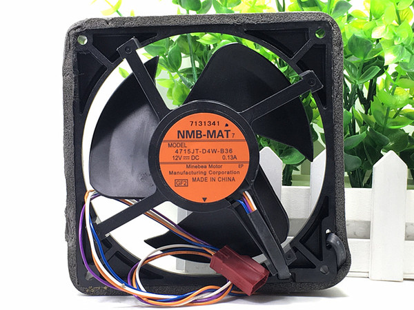 NMB 12V 0.13A waterproof fan 4715JT-D4W-B36 12cm refrigerator fan