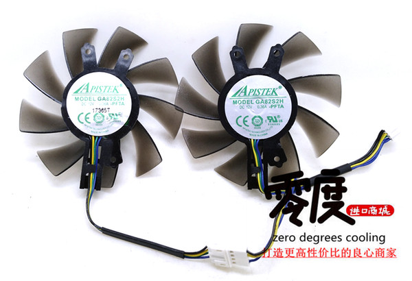GALAXY GTX 760MiNI GA82S2H-PFTA 12V 0.36A diameter 74MM graphics card dual fan