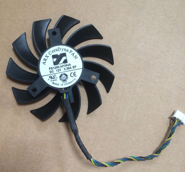 FS1280AP084A turning diameter 75MM hole pitch 40MM long life graphics fan