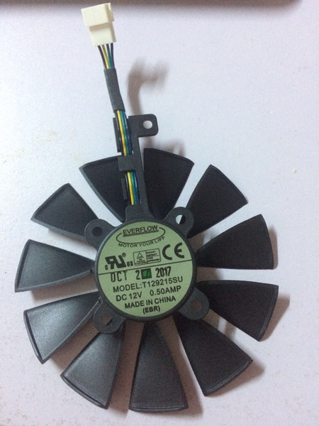 The new T129215SM turning leaves diameter 96MM hole spacing 28MM 12V 0.25A ASUS graphics card fan