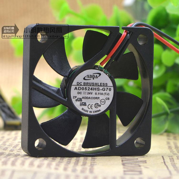 ADDA 5010 5CM 24V 0.11A AD0524HS-G70 2-wire drive cooling fan