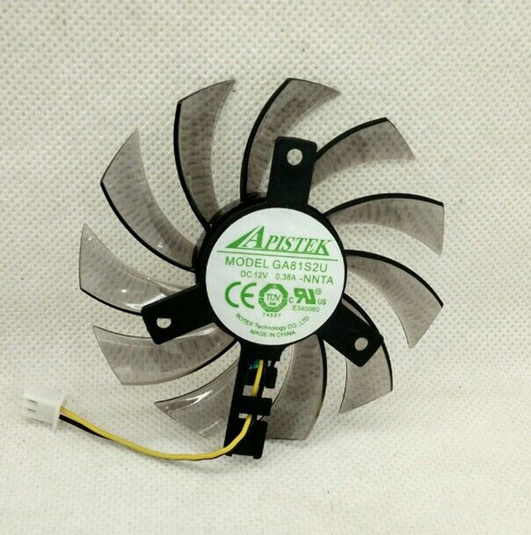 New Original EVEA Onda graphics card cooling fan APISTEK GA81S2U -NNTB DC12V 0.38A diameter 75mm Pitch 40MM