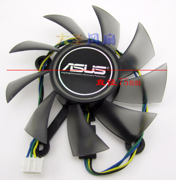 Original new HD6770 graphics fan FD8015U12S 12V 0.50A diameter hole 43mm from 75mm