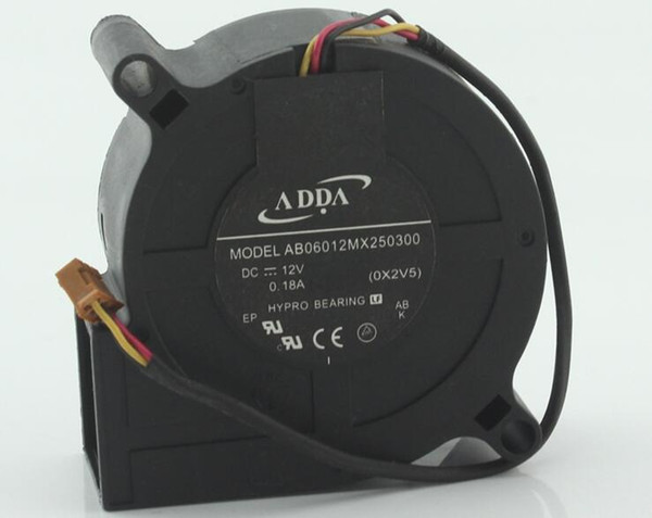 Wholesale ADDA AB06012MX250300 DC 12V 0.18A 60x60x25mm Server projector Blower cooling fan