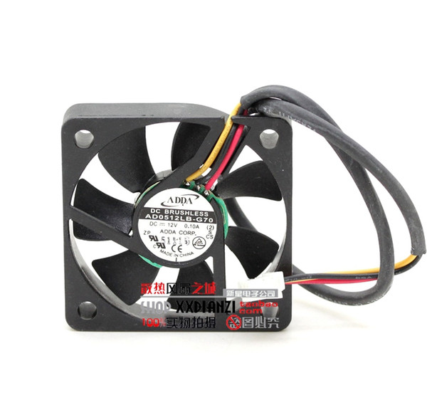 Wholesale New ADDA AD0512LB-G70 12V 0.10A 5CM 50mm 5010 silent dual ball bearing cooling fans
