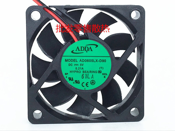 Wholesale ADDA AD0605LX-D90 60*60*1.5mm 5V 0.21A For Dahua DVR Fan For Dahua VCR Fan