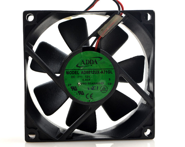 Wholesale Original ADDA AD0812UX-A71GL 12V 0.45A 8025 8CM computer case cooling fan
