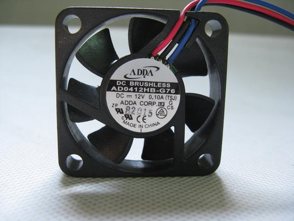 Wholesale Original ADDA AD0412HB-G76 40*40*10mm 4CM 4010 12V 0.1A 3-wirel Cooling Fan