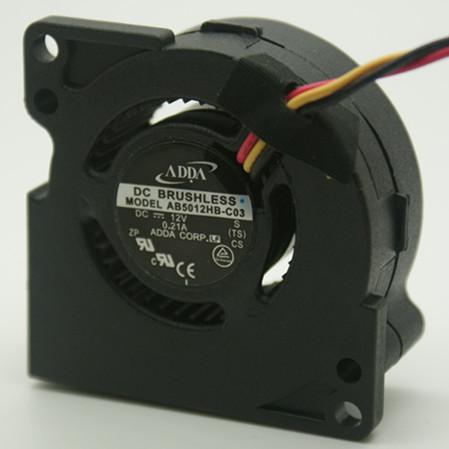 Wholesale ADDA AB5012HB-C03 Server Blower Fan DC 12V 0.21A 50x50x20mm 5cm 50mm 3Wire 3Pin turbo blower cooling fan