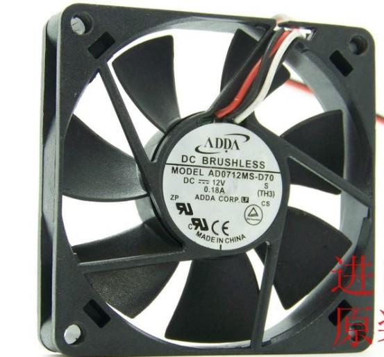 Wholesale Original ADDA AD0712MS-D70 12V 0.18A 7015 70 * 70 * 15MM chassis cooling fan