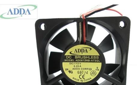 Wholesale Original ADDA AD0612HB-A73GL 12V 0.23A 6CM 6025 3 wire cooling fan