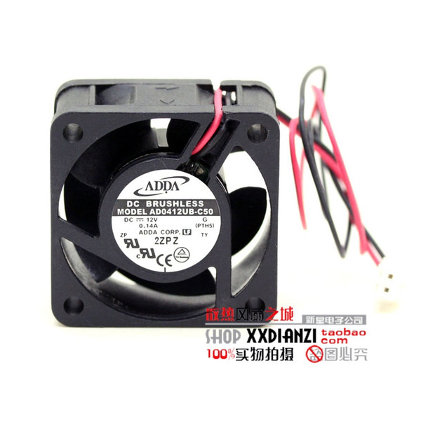 Wholesale Original ADDA AD0412UB-C50 4020 12V 0.14A 4CM dual ball bearing cooling fan