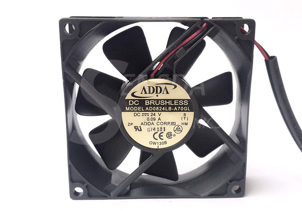 Wholesale ADDA AD0824LB-A70GL DC 24V 0.09A server axial cooling fans 8cm 8025 80x80x25mm cooler