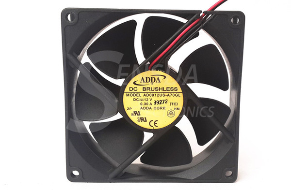 Wholesale ADDA AD0912US-A70GL 9025 9.2cm 9cm 90mm 12V DC 0.3A Cooling Fan inverter fan