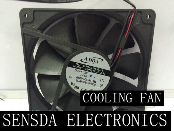 Wholesale 13525 12V 0.44A ADN512UB-A90 13.5cm 135mm dual ball bearing chassis cooling fan