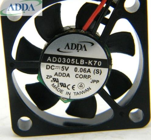 Wholesale ADDA AD0305LB-K70 30*30*10mm 3cm 30mm 5V 0.06A 3010 computer case cooling fan double ball
