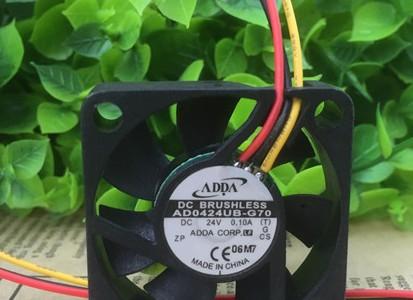 Wholesale ADDA Original AD0424UB-G70 DC 24V 0.1A 4010 40*40*10mm 3 Wires 6800RPM Double Ball Bearing Cooling Fan
