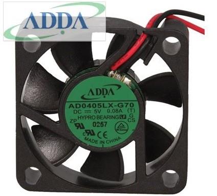 Wholesale New Original ADDA AD0405LX-G70 40mm 4cm DC 5V 0.08A 40x40x10 mm quiet mini silent axial cooling fans