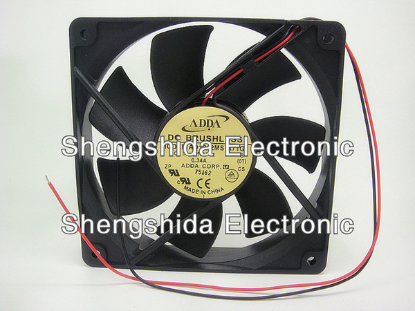 Wholesale New ADDA 1 AD1212MS-A71GL 1225 12025 12CM 120MM 12V DC 0. 34A mute chassis fan