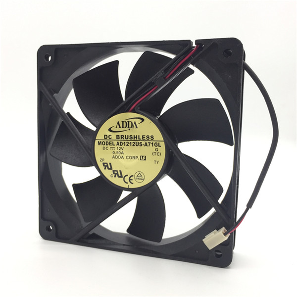 Wholesale New Original ADDA 12V 0.50A 12CM AD1212US-A71GL 12025 air volume chassis fan cooling fan