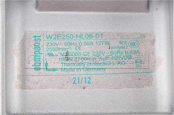 Wholesale EBMPAPST R2E190-AO26-05 W2E250-HJ28-01 W2E250-HJ28-09 W2E250-HL06-13 230V 127W cooling fan