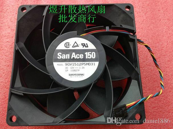 Original SANYO 9GV1512P5M031 DC12V 1.2A 15CM 150*150*50 (5 pin 4 wire) high speed fan