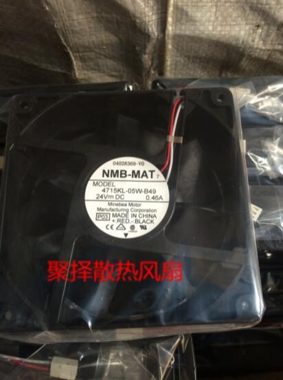 wholesale:The original NMB 4715KL-05W-B49 24V 0.46A 120*120*38 three spool flow fan