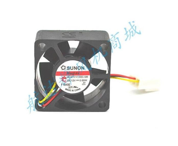 Original SUNON MC30151V1-000C-G99 12V 3015 0.65W 30*30*15MM three wire fan