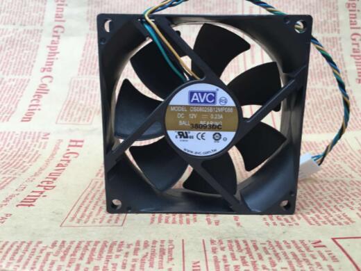 Original AVC 8025 DS08025B12MP088 12V 0.23A two-wire/four-wire temperature control server chassis fan