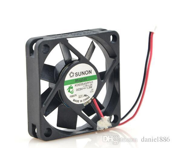 Original SUNON 4510 KDE0545PFV1 45*45*10MM 5V 1.3W 4.5CM 2 wire silent notebook cooling fan