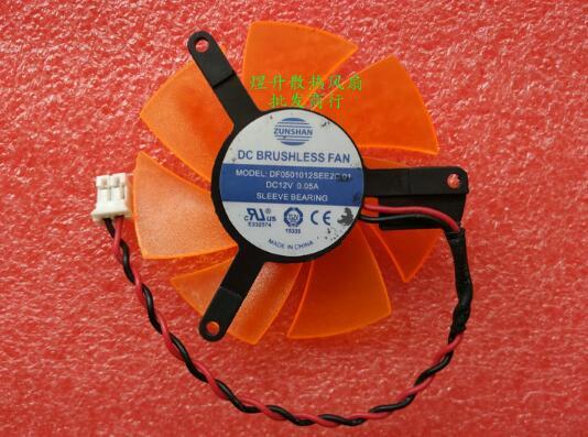 DF0501012SEE2C01 DC12V 0.05A Hole Spacing 3.9*3.9CM Two-wire Video Fan