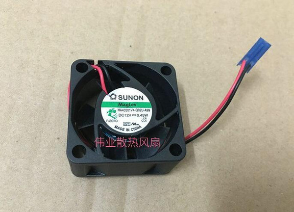 SUNON 4020 HA40201V4-Q02U-A99 12V 0.45W 4CM 2-line supermute fan