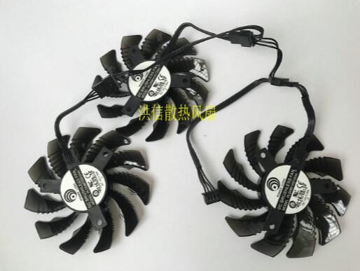 Wholesale: GTX960 GTX970 GTX980 PLD08010S12HH 12V 0.35A 4 lines temperature control card fan