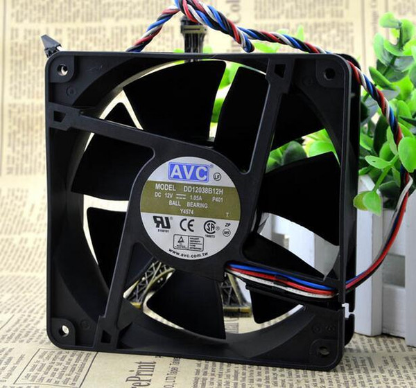 AVC DD12038B12H 120*120*38MM air volume 12 CFM 110 cm 12038 4 line support PWM temperature control