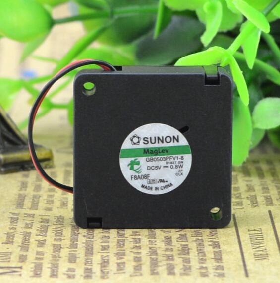 SUNON GB0503PFV1-8 5V 0.8W 2 line blower fan 3010 fan