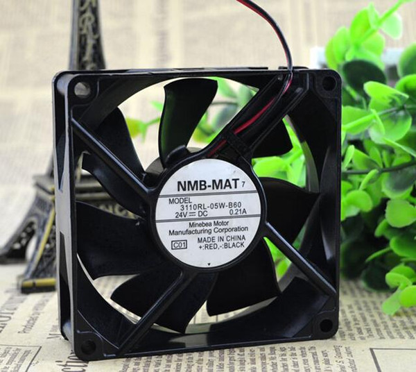 Wholesale: original 3110RL-05W-B60 24V 0.21A 80*80*25 8CM NMB 2 wire inverter double ball fan