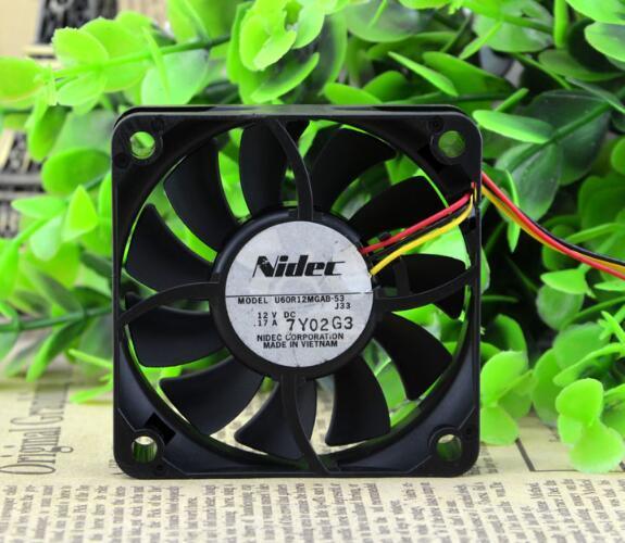 Nidec 6CM 60*60*15 12V U60R12MGAB-53J33 three wire cooling fan