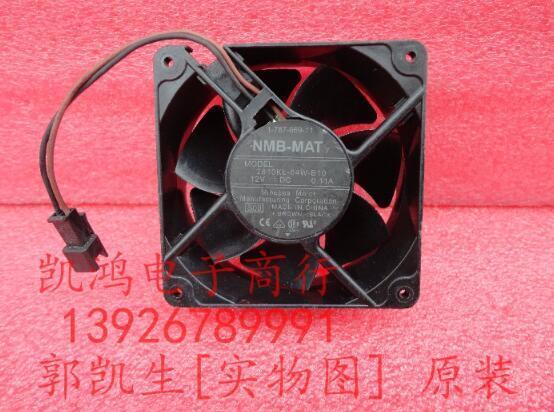 used NMB 2810KL-04W-B10 7CM 70*70*25 12V 0.11A 2 wire double ball mute fan