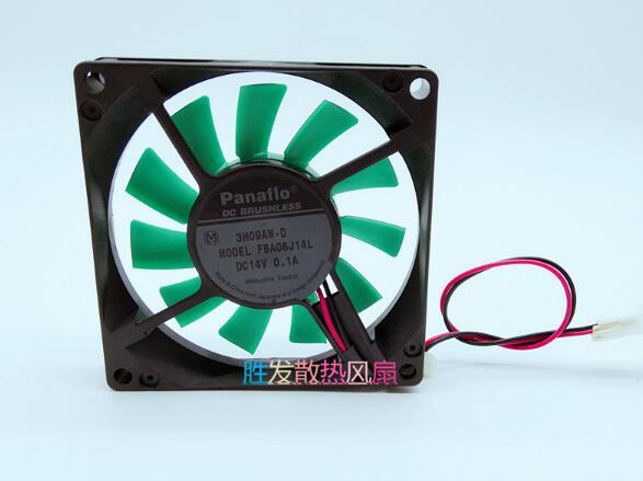 Panaflo FBA08J14L 8015 14V 0.1A 2 line projector fan waterproof fan