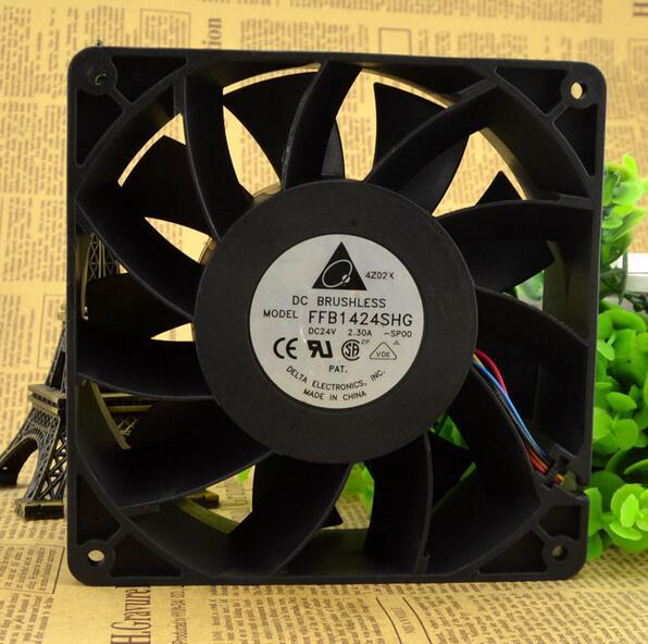 Delta 14CM 24V 2.30A FFB1424SHG 140*140*50mm high quality 4 wire PWM temperature control thermal radiation fan