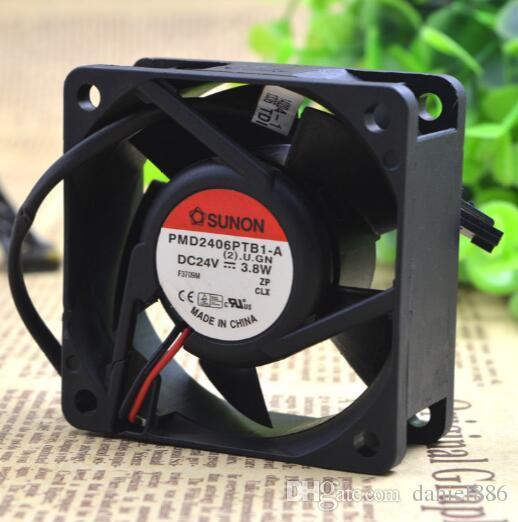 Original SUNON PMD2406PTB1-A 24V 3.8W 6CM 60*60*25 2 wire inverter fan