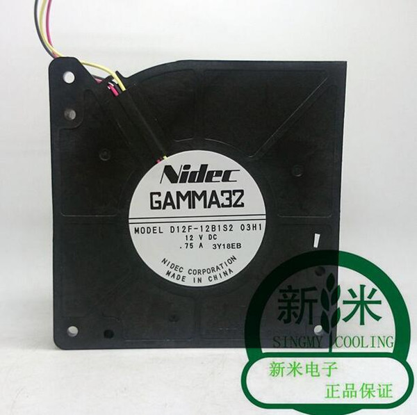 Wholesale: original NIDEC 12V 0.75A D12F-12B1S2 03H1 12032 3 line fan blower fan