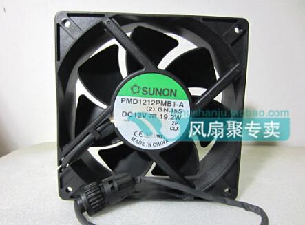 Wholesale: PMD1212PMB1-A.GN.I55 (2) 12V19.2W SUNON 2 line waterproof cooling fan