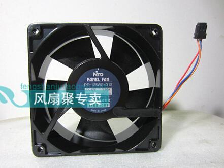 Original NTO PANEL FAN PF-125WS-D12 12V0.80A 12cm 120*120*38 three line waterproof cooling fan