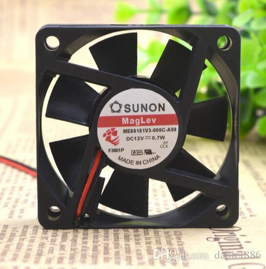 SUNON ME60151V3-000C-A99 60*60*15 12V 0.07W 6cm 2 line magnetic levitation cooling fan