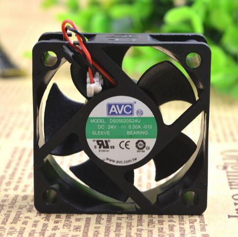 Wholesale: original AVC 5CM 50*50*20 24V 0.30A DS05020S24U two wire inverter cooling fan