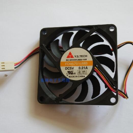 Original authentic fd057010mb 5V 0.21a three line cooling fan