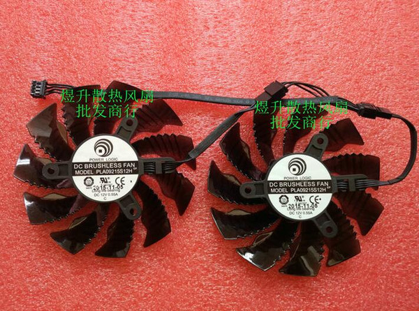 power logic GIGABYTE GTX960 PLA09215S12H 12V 0.55A 4 line graphics fan(Two fans)