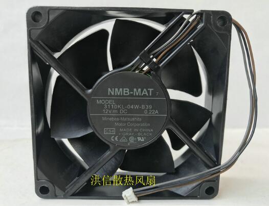 Original NMB-MAT 8025 3110KL-04W-B39 12V 0.22A 8CM3 line projector heat dissipation fan