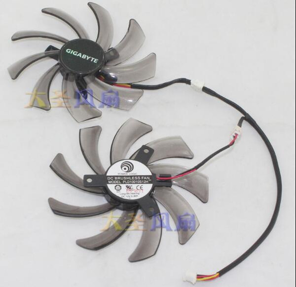 Original PLD10010S12H 12V 0.30A 4cm diameter 9.5CM9510 2/3 line display card fan